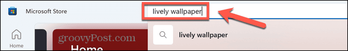windows 11 search store for lively wallpaper