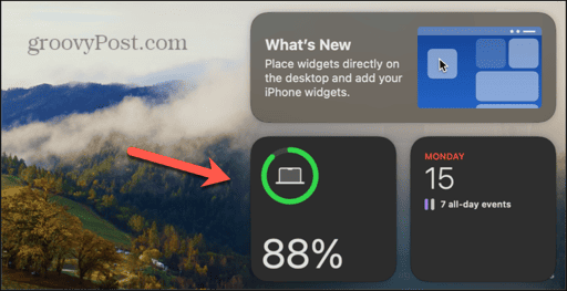 mac battery widget control center