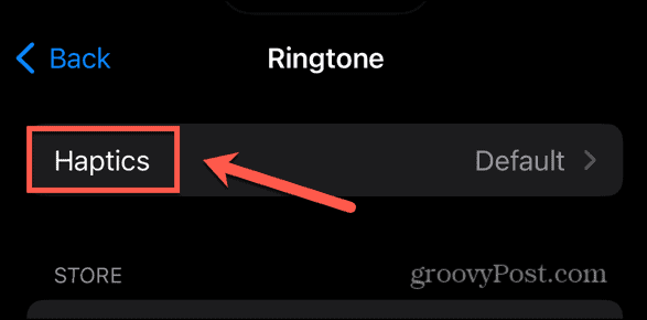 iphone ringtone haptics