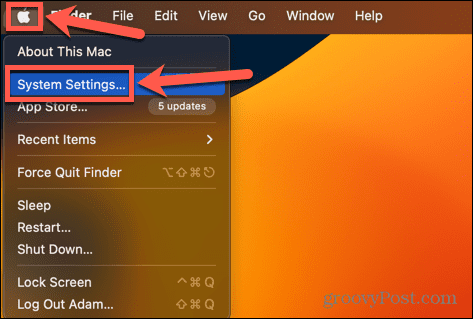 mac system settings