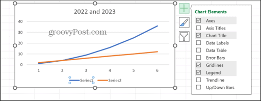 excel chart elements