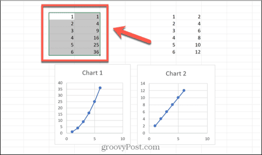 excel select data