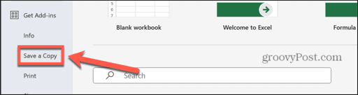 excel save a copy windows