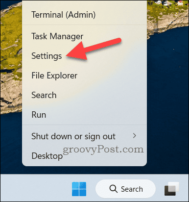 Open the Settings app in Windows