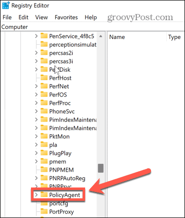 windows 11 regedit policy agent