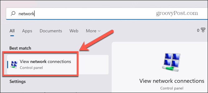 windows 11 network connections